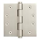 Signature Hardware Satin Brass 4 in. Solid Brass Mortise Door Hinge 