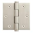 Signature Hardware Brushed Nickel 3-1/2 in. Solid Brass Mortise Door Hinge 