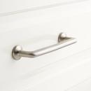 4 in. Solid Brass Cabinet Pull in Brushed Nickel