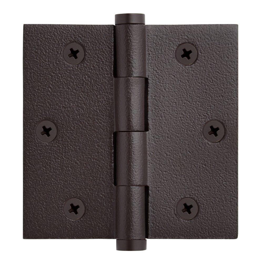 Signature Hardware Dark Bronze 3-1/2 in. Solid Bronze Mortise Door Hinge 