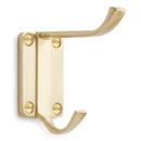 Signature Hardware Satin Black Solid Brass Coat Hook 