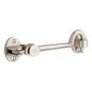 Signature Hardware Brushed Nickel 5-1/2 x 1-1/2 in. Solid Brass Cabin Door Hook in Brushed Nickel 