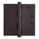 4 in. Solid Bronze Mortise Door Hinge in Dark Bronze