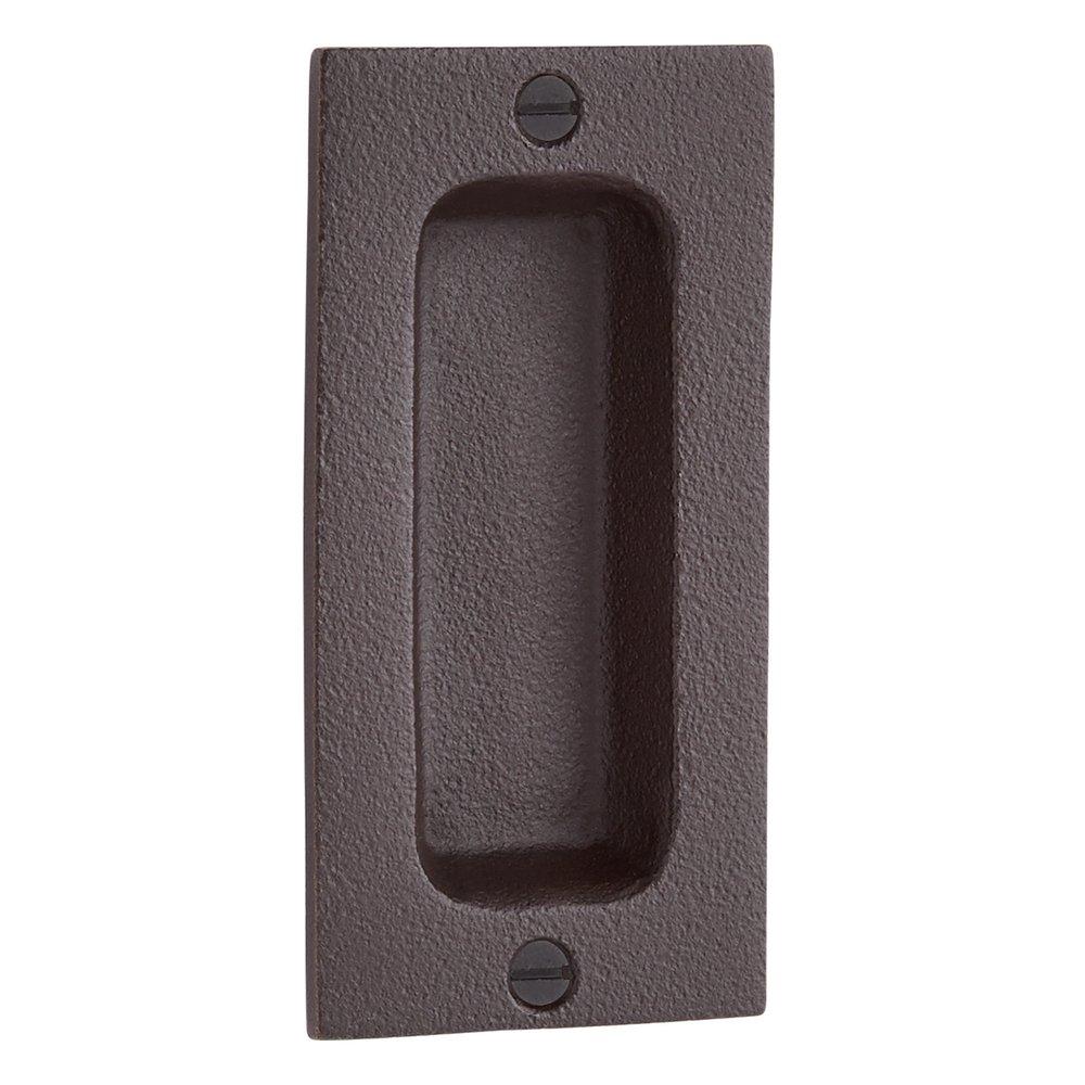 Signature Hardware Dark Bronze 2 x 4 in. Bronze Rectangular Pocket Door Pull in Dark Bronze 