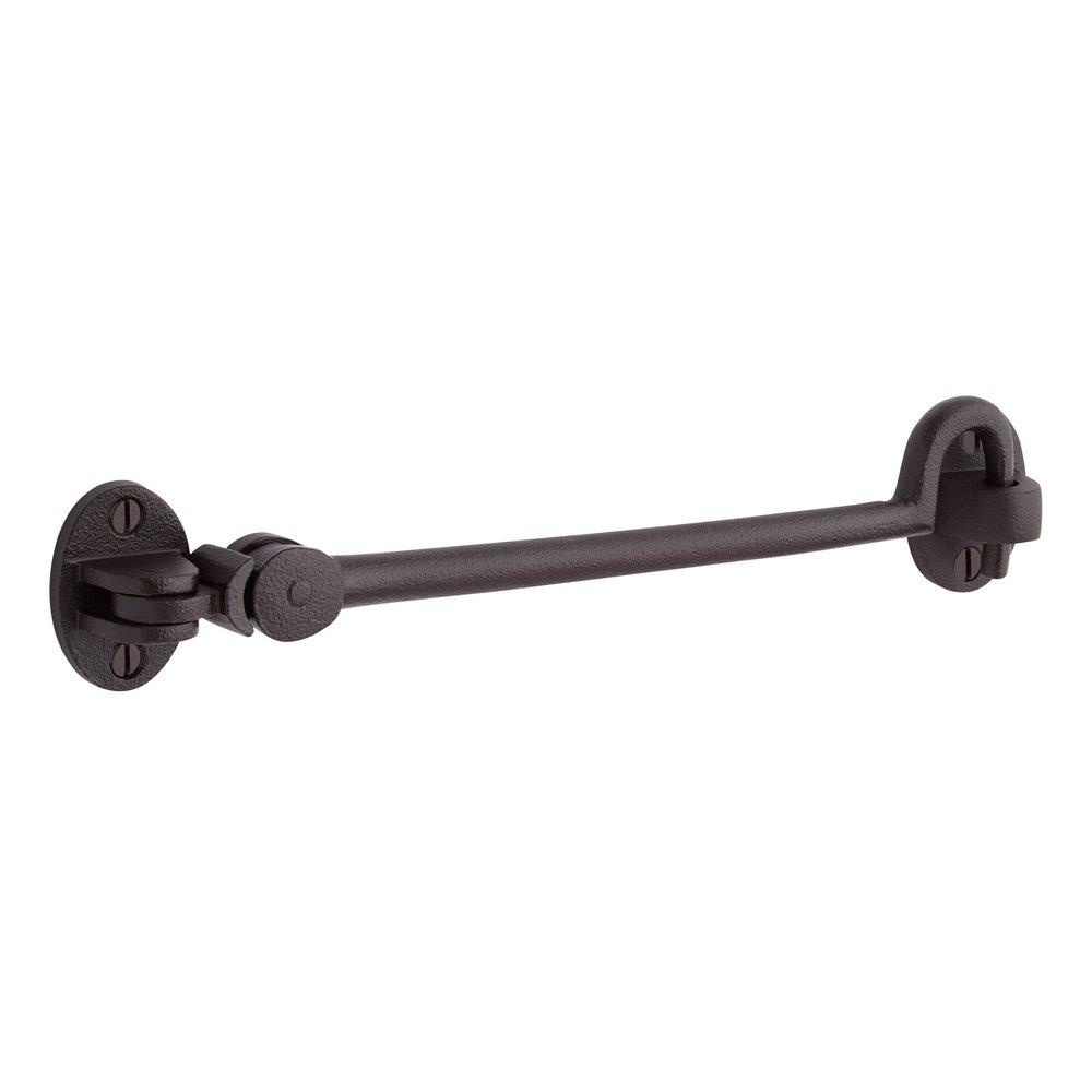 Signature Hardware Dark Bronze 8-5/8 x 1-1/2 in. Solid Bronze Cabin Door Hook in Dark Bronze 