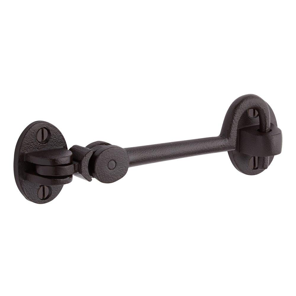 Signature Hardware Dark Bronze 5-1/2 x 1-1/2 in. Solid Bronze Cabin Door Hook in Dark Bronze 