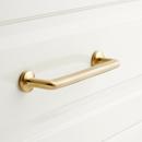 13-1/4 in. Solid Brass Cabinet Pull in Satin Brass