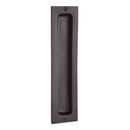 2 x 8-1/4 in. Bronze Rectangular Pocket Door Pull in Dark Bronze