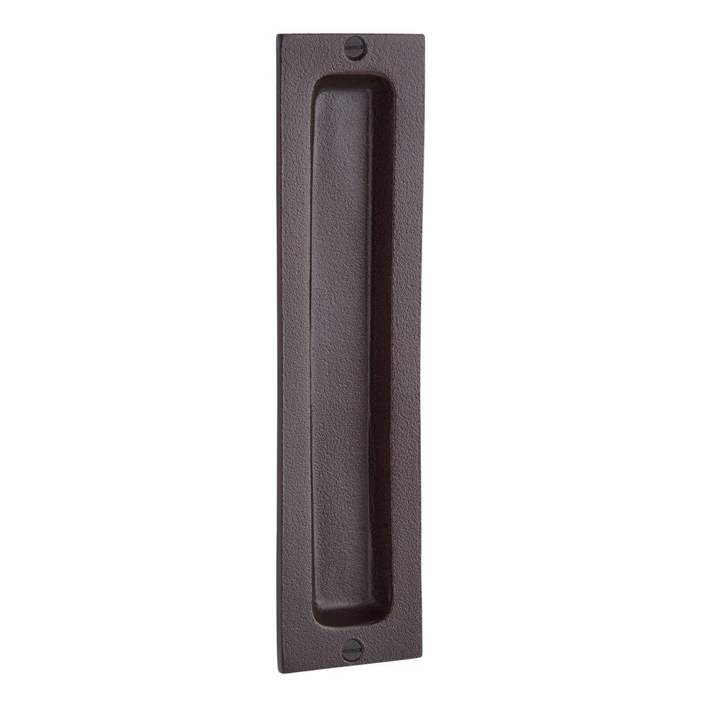 Signature Hardware Dark Bronze 2 x 8-1/4 in. Bronze Rectangular Pocket Door Pull in Dark Bronze 