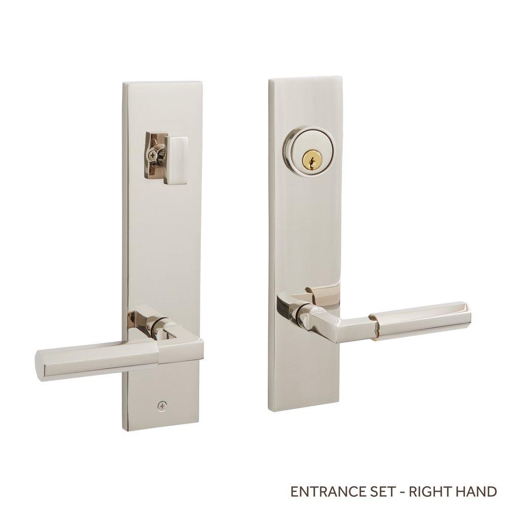 Signature Hardware Polished Nickel Entrance Door Set Lever in Polished Nickel 