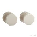 Signature Hardware Brushed Nickel Solid Brass Passage Interior Door Set Knob in Brushed Nickel 
