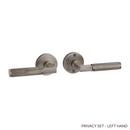 Signature Hardware Antique Nickel Left Hand Privacy Interior Door Set Lever in Antique Nickel 