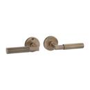 Brass Handle Passage Interior Door Set Lever in Antique Brass