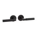 Signature Hardware Satin Black Passage Interior Door Set Lever in Satin Black 