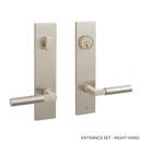 Signature Hardware Brushed Nickel Entrance Door Set Lever in Brushed Nickel 
