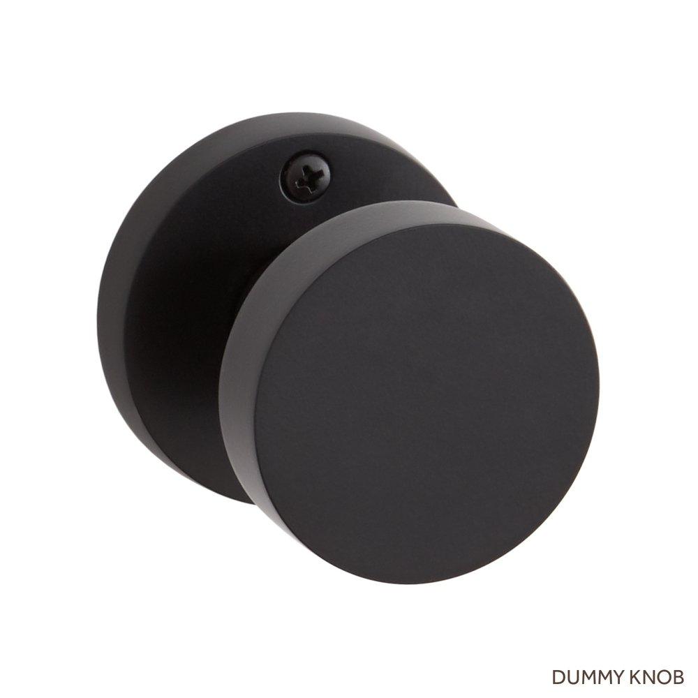 Signature Hardware Satin Black Solid Brass Dummy Interior Door Set Knob in Satin Black 