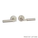 Signature Hardware Brushed Nickel Privacy Interior Door Set Lever in Brushed Nickel 