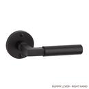 Brass Handle Right Hand Dummy Interior Door Set Lever in Satin Black
