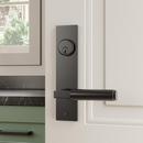 Signature Hardware Satin Black Entrance Door Set Lever in Satin Black 