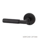 Brass Handle Left Hand Dummy Interior Door Set Lever in Satin Black