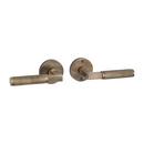 Brass Handle Passage Interior Door Set Lever in Antique Brass