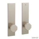Signature Hardware Brushed Nickel Solid Brass Dummy Entrance Door Set Knob in Brushed Nickel 