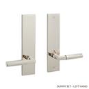Brass Handle Left Hand Dummy Entrance Door Set Lever in Polished Nickel