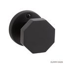 Signature Hardware Satin Black Solid Brass Dummy Interior Door Set Knob in Satin Black 