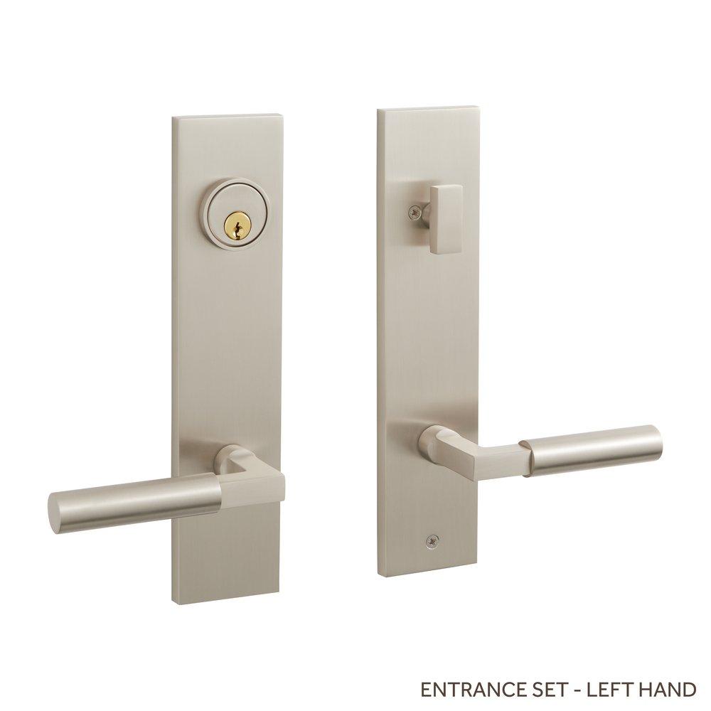 Signature Hardware Brushed Nickel Entrance Door Set Lever in Brushed Nickel 