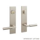 Signature Hardware Brushed Nickel Entrance Door Set Lever in Brushed Nickel 