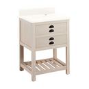 Signature Hardware Cottage White Floor Mount Vanity in Whitewash Pine 