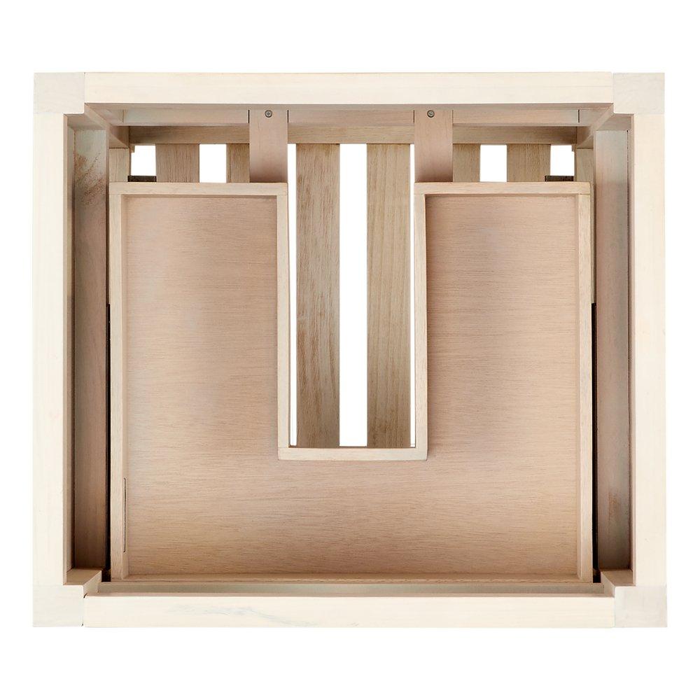 Signature Hardware Cottage White Floor Mount Vanity in Whitewash Pine 