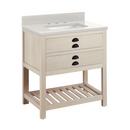 Signature Hardware Cottage White Floor Mount Vanity in Whitewash Pine 