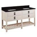 Signature Hardware Cottage White Floor Mount Vanity in Whitewash Pine 