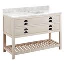 Signature Hardware Cottage White Floor Mount Vanity in Whitewash Pine 