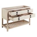 Signature Hardware Cottage White Floor Mount Vanity in Whitewash Pine 