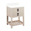 Signature Hardware Cottage White Floor Mount Vanity in Whitewash Pine 