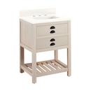 Signature Hardware Cottage White Floor Mount Vanity in Whitewash Pine 