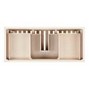 Signature Hardware Cottage White Floor Mount Vanity in Whitewash Pine 