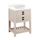 Signature Hardware Cottage White Floor Mount Vanity in Whitewash Pine 