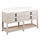 Signature Hardware Whitewash Pine Floor Mount Vanity in Whitewash Pine 