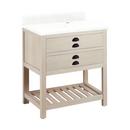 Signature Hardware Cottage White Floor Mount Vanity in Whitewash Pine 