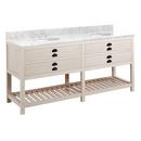 Signature Hardware Whitewash Pine Floor Mount Vanity in Whitewash Pine 