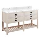 Signature Hardware Whitewash Pine Floor Mount Vanity in Whitewash Pine 