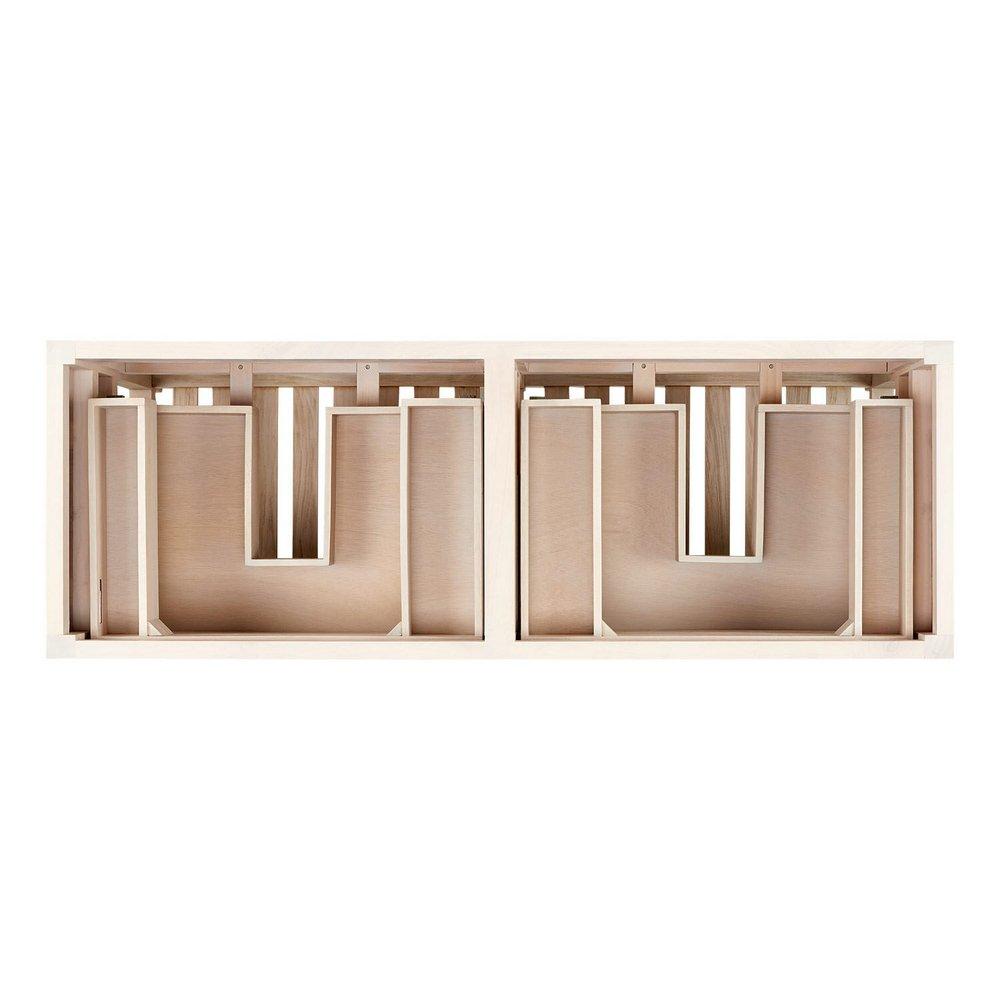 Signature Hardware Whitewash Pine Floor Mount Vanity in Whitewash Pine 