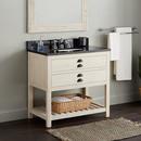 Signature Hardware Cottage White Floor Mount Vanity in Whitewash Pine 