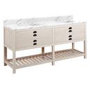 Signature Hardware Whitewash Pine Floor Mount Vanity in Whitewash Pine 