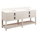 Signature Hardware Whitewash Pine Floor Mount Vanity in Whitewash Pine 