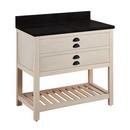 Signature Hardware Cottage White Floor Mount Vanity in Whitewash Pine 
