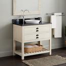 Signature Hardware Cottage White Floor Mount Vanity in Whitewash Pine 